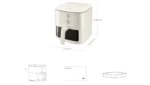 New Xiaomi Mijia Air Fryer N1 5L Household Low Oil And Light Fat No Flipping Required Smokeless Kitchen Electric Hot Fryer Oven - Image 21