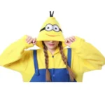 Anime Despicable Me Minions Fleece Pajamas Cartoon Jumpsuit Minions Onesie Sleepwear - Image 8