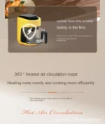 2025 Multifunctional 220V air fryer household transparent visualization fully automatic air fryer small capacity electric fryer - Image 15