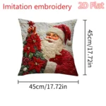 1pcs 2D Christmas Pillow Cover Xmas Party Decoration - Image 21