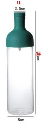 New 350ML/750ML/1L Cold Brew Coffee Glass Bottle Pot Filtered Cold Brew Bottle Portable Cold Brew Cup Cold Water Cup - Image 11