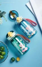 400ml Kids Water Sippy Cup With Straw Cartoon Water Bottles Outdoor Portable Drink Bottle Children's Lovely Cup Leakproof Water - Image 26