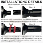 VickyHome Pet Dog Cat Grooming Hairdryers Professional 2800W Variable Speed Powerful Efficient Hair Fur Blower Dryer,3 Nozzles - Image 16