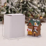 1~6pcs LED Night Light Christmas Ornaments Luminous Castle Snow House Sculpture Xmas Decoration - Image 3