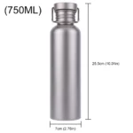 500-750ml Titanium Water Bottle Sports Kettle Leak-Proof Ultralight Water Bottle Tourism Sports Bottle Outdoor Sport Supplies - Image 6