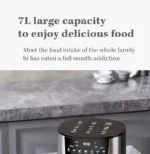 7L Electric Air Fryer Smart Multi-function Hot Convection Oven LED Touch Control 1400W Visible Window Deep Fryer without Oil - Image 13