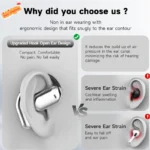 UYUXIO AI Translating Earphone OWS Real Time Translation Earbuds with 144 Languages Ear Buds with LCD Touch Screen Headphone - Image 14