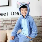 Disney Lilo Stitch Pajamas Children Cartoon Plush Kigurumi Onesies - Image 5