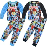 Game Roblox Clothing Middle and Big Kids Homewear Suit Long-sleeved Two-piece Pajamas - Image 14