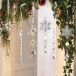 10Pcs Crystal Christmas Tree Ornaments Acrylic Snowflake Icicle Drop Crystal Hangings Decorative for Xmas Tree - Image 10