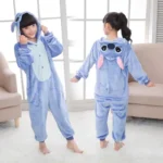 Disney Lilo Stitch Pajamas Children Cartoon Plush Kigurumi Onesies - Image 2