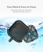 7L Electric Air Fryer Smart Multi-function Hot Convection Oven Deep Fryer Without Oil LED Touch Control 1400W Visible Window - Image 11