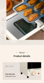 12L Large Capacity Electric Air Fryer Toaster Oven Mechanical Household Kitchen 360° Baking Convection Oven Oil-Free Deep Fryer - Image 16