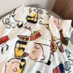 Miniso  Cartoon Snoopy Pajamas Long Sleeves and Long Pants - Image 4