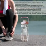 2L Sport Water Bottle With Straw Portable Leak-Large Capacity Water Cup With Motivational Quote Time Marker - Image 44