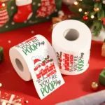 Christmas Toilet Roll Paper Happy  New Year Christmas Supplies Xmas Tissue Roll - Image 3