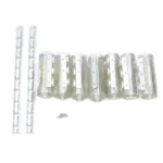 7x PVC Stable Curtain Begoniape Strip Curtain Lamellas, 200x18cm Pre-assembled Transparent Slat Curtain for warehouses - Image 4