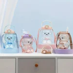 Cute Bear Cup Various Modes of 1000ml/1400ml Tumbler with Straw Kawaii Water Bottle For Girl Kid Outdoor Drinking Kettle - Image 8