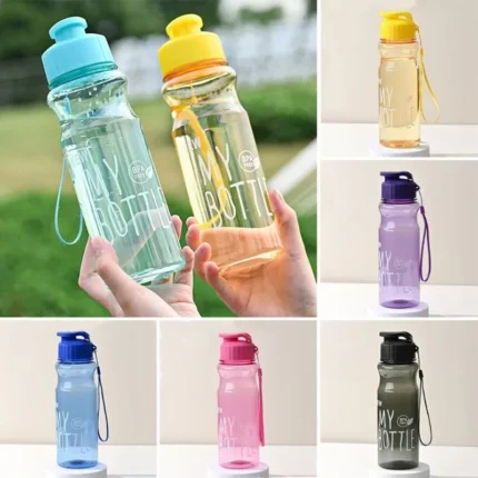 Gift Plastic Water Bottle Large Capacity Sports Kettle Wholesale Transparent Cold Water Cup Outdoor Portable 550ml