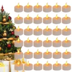 Flameless Flickering LED Tea Lights with Timer 6 Hours On & 18 Hours Off in 24Hours Cycle Automatically LED Votive Candles Light - Image 9