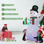 1pc Christmas Decoration Inflatable Toy Gift Snowman Penguin Built-in LED Lights Indoor Outdoor  - Image 4