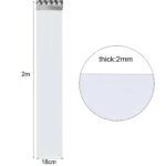 7x PVC Stable Curtain Begoniape Strip Curtain Lamellas, 200x18cm Pre-assembled Transparent Slat Curtain for warehouses - Image 10