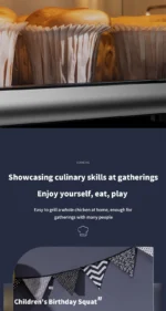 10L Large Capacity Electric Air Fryers Oil-free Automatic Household Kitchen 360°Baking Convection Oven Deep Fryer without Oil - Image 17