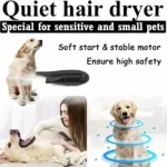 2800W Dog Blow Dryer Adjustable Speed Temperature Control with 3 Nozzles, Extendable Hose for Pet Hair Grooming, Vehicle Dryer - Image 6