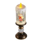 Voltsify Decorative Christmas Snow Globe LED Candle Lamp with Music Function - Image 4