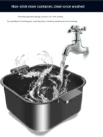 9L Multi functional Home Smart Air Fryer with Large Capacity Touch Screen Reservation Non stick Inner Perspective Oven - Image 16