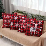 Christmas Cushion Cover Decoration Home Santa Decorations - Image 5