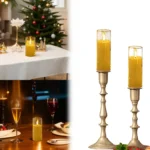 Flameless Candles Acrylic Pillar Candle Soft Light Battery Operated Flickering Candle for Romantic Ambiance - Image 7