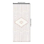Bohemian Bamboo Bead Door Curtain 2*0.9M Chocolate Color Natural Wood Home Decor Ventilation Sunlight Block for Home Bedroom - Image 10