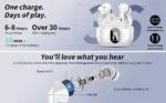 Wireless Earbuds with Bluetooth 5.3, In-Ear Headphones Featuring 4 ENC Mics and 36 Hours of Playtime, LED Display Included. - Image 9