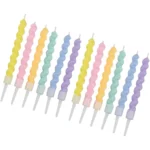 6/12/48pcs/1case Birthday Candles Spiral Cake Candles Long Thin Cake Candles For Wedding Party And Cake Decoration - Image 37