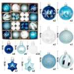 44Pcs 3/6CM Christmas Ball Christmas Tree Decoration Ornaments for Home Decor - Image 19