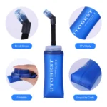 UTOBEST 250ML/500ML 2Pcs Foldable Outdoor Sports TPU Soft Water Bottles, Ultra-Lightweight, Portable, and Suitable for Camping - Image 17