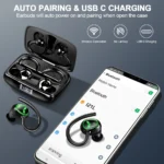 Wireless Earbuds, Bluetooth 5.3 Headphones with Dual Mic, 48H Playtime LED Display Wireless Sports Headphones. - Image 6