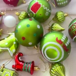 34/12/9pcs Grinch Christmas Ball Decorations Green Monster Xmas Tree Ornaments Green Painted Xmas Ball Set Christmas Home Decor - Image 11