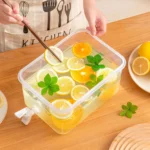 3L/5L Refrigerator Cold Kettle Large Beverage Dispenser Kettle with Faucet Fruit Lemonade Bottle Pot Cool Drink Water Jug Bucket - Image 4