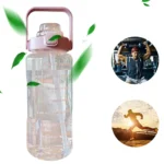 2L Sport Water Bottle With Straw Portable Leak-Large Capacity Water Cup With Motivational Quote Time Marker - Image 21