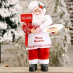 1~4PCS 2025 Christmas Decoration for Home Santa Claus Plush Doll 30cm Navidad Party Decor Xmas Ornaments New Year Gift - Image 12