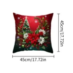 1pcs 2D Christmas Pillow Cover Xmas Party Decoration - Image 17