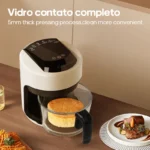 Free Electric Hot Glass Air Fryers Oven 12-in 1 2.5L White Air Fryers with Nonstick Basket Home Kitchen Appliances - Image 3