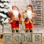 1~4PCS 2025 Christmas Decoration for Home Santa Claus Plush Doll 30cm Navidad Party Decor Xmas Ornaments New Year Gift - Image 8
