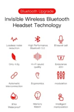 E6S Wireless Bluetooth Earphones TWS Bluetooth Headset Wireless Earbuds Noise Cancelling Earphones with Microphone Headphones - Image 8