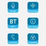 Q25 Wireless Earbuds Bluetooth 5.1 Headphones Noise Cancelling HiFi 9D Stereo Bass Earphone Headset with Microphone for iPhone - Image 16