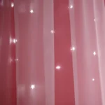 2-Panel Pink Starry Night Blackout Curtains 2 Layer Hollow-Out Star Design Light Blocking Drapes For Bedroom Elegance Curtains - Image 16