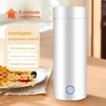 Electric Water Cup For Travel 400ml 304 Stainless Steel Vacuum Insulated Cup Auto Off Electric Kettle Water Boiler Bottle - Image 10