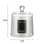 Aromatherapy candle home decoration holiday gift aromatherapy plant candle smokeless with glass cover - Image 14